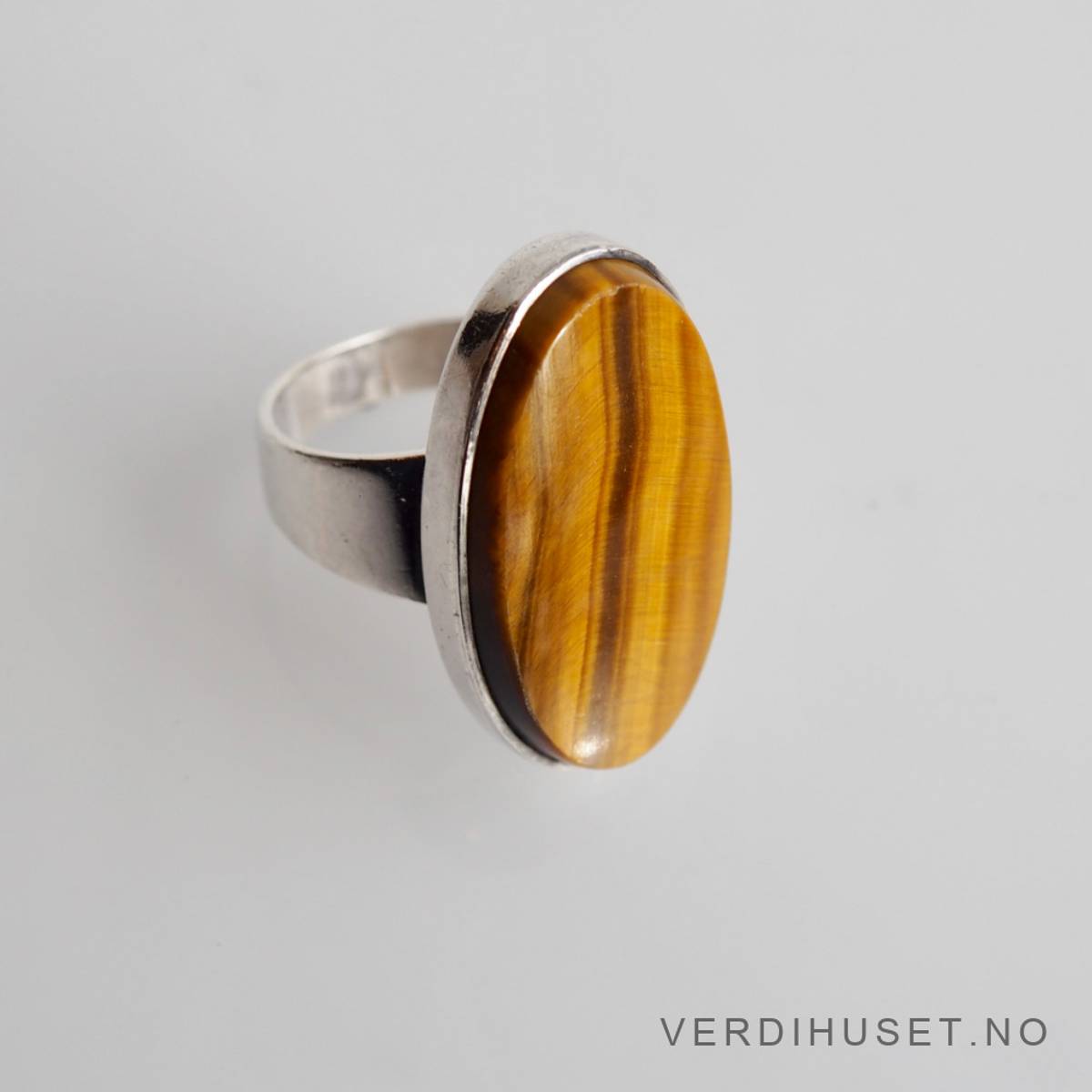 Ring i sølv med tigerøye - N.E. From