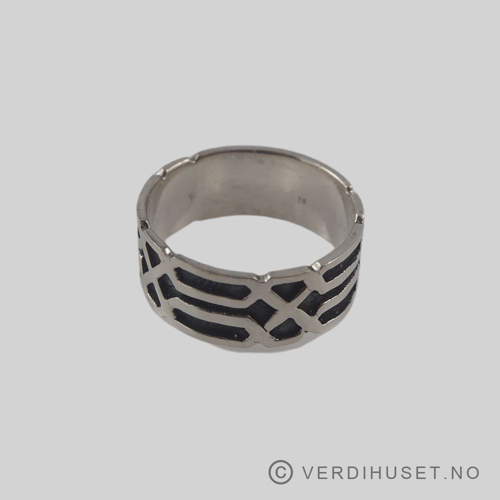 Herre-ring i sølv