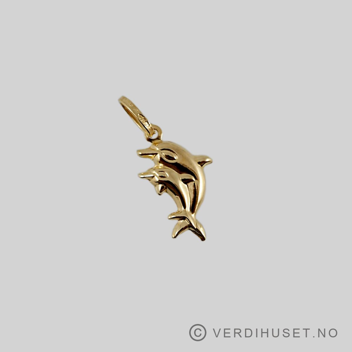 Charm i 14 K gull - Delfiner