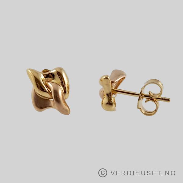 Hovedbilde Ørepynt i 18 K gult og rødt gull