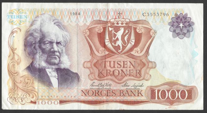 Hovedbilde 1000 kr 1984 C Kv s1 (C.3553796)