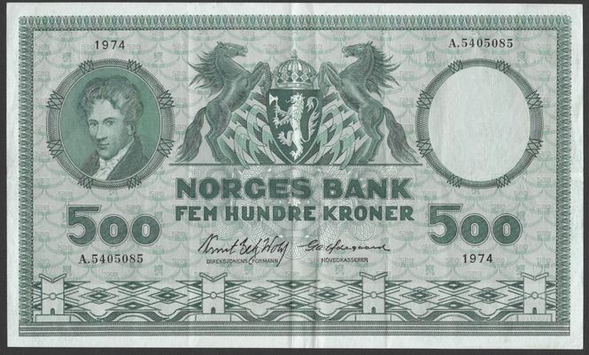 Hovedbilde 500 Kr 1974 A Kv g 1 (A.5405085)