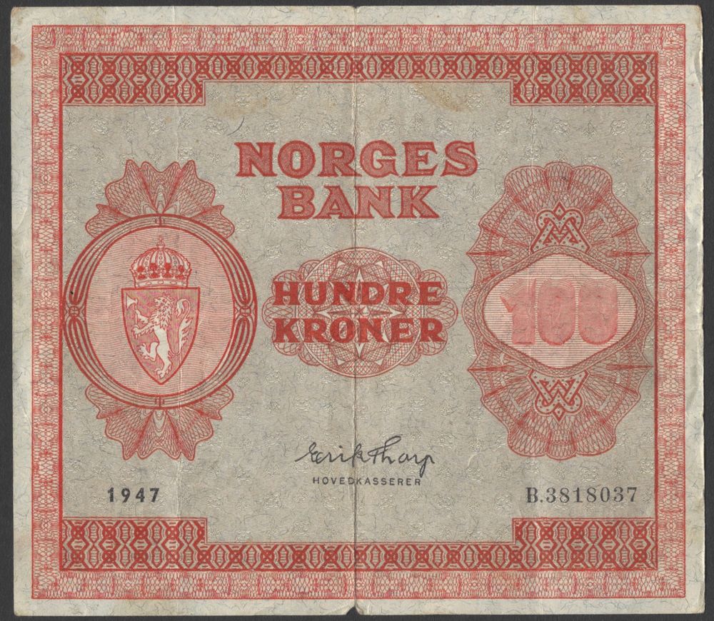 100 kr 1947 B Kv 1 (B.3818037)