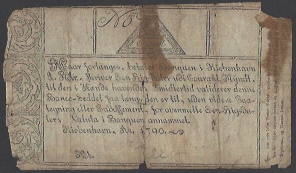 1 Riksdaler Kurant 1790