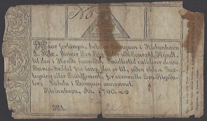 Hovedbilde 1 Riksdaler Kurant 1790