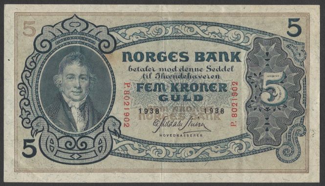Hovedbilde 5 kr 1938 P Kv 1+ (P.8021902)