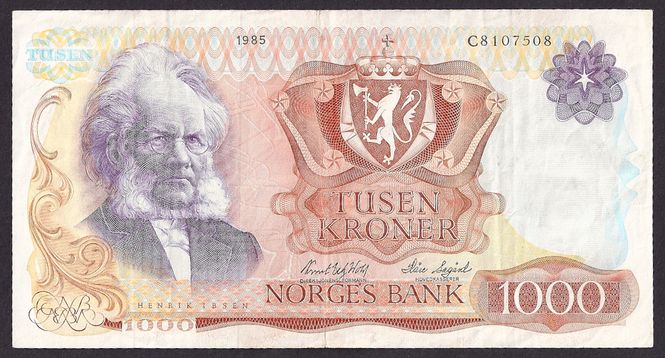 Hovedbilde 1000 kr 1985 C Kv 1