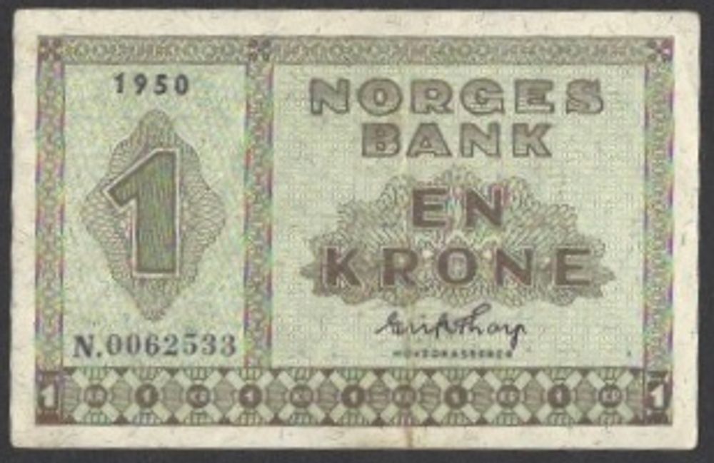1 kr 1950 N Kv s 01 (N.0062533)