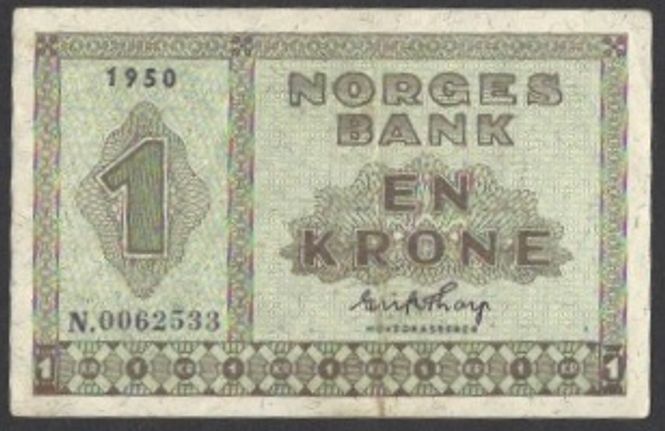 Hovedbilde 1 kr 1950 N Kv s 01 (N.0062533)