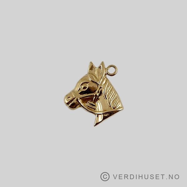 Hovedbilde Charm i 14 K gull - Hestehode