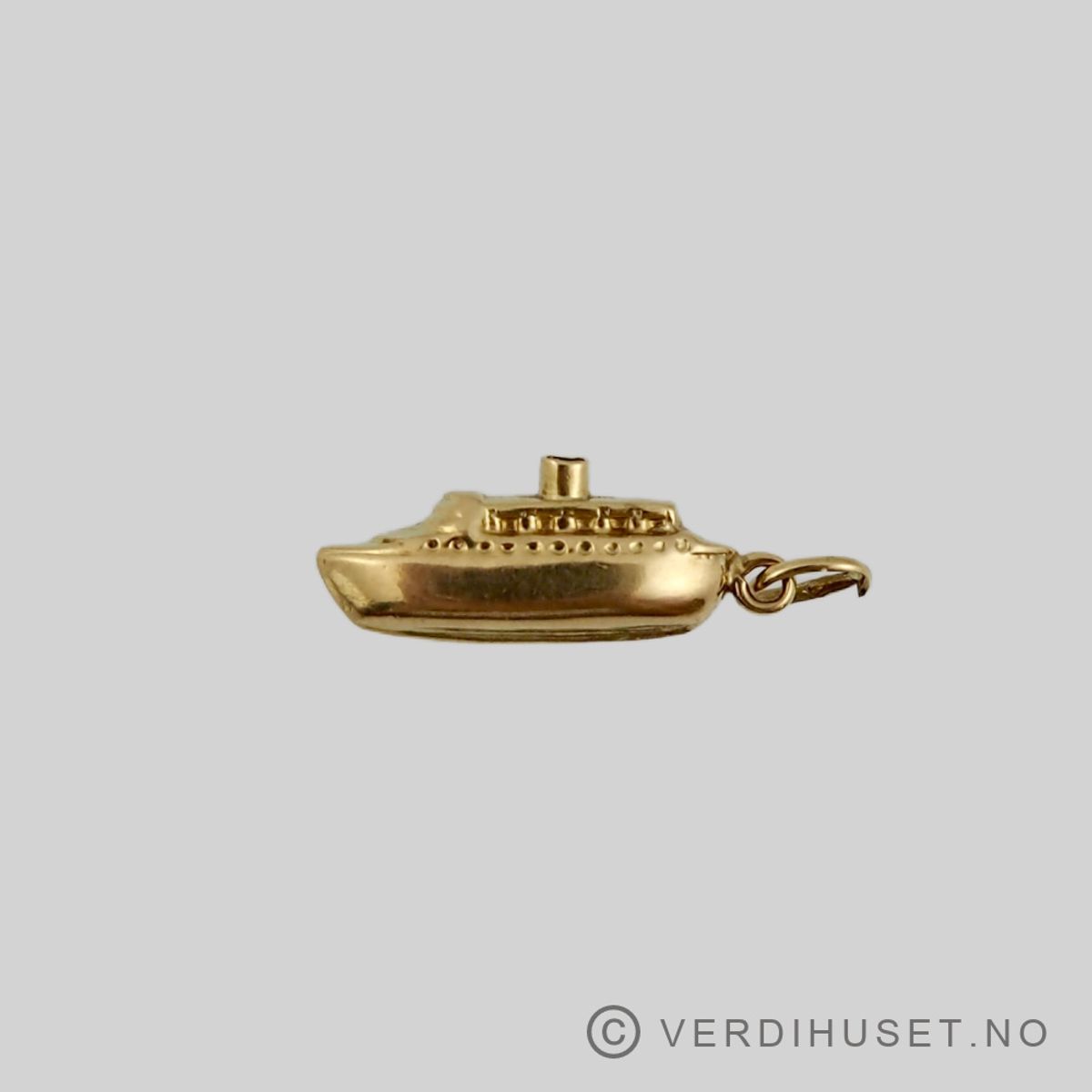 Charm i 14 K gull - Båt