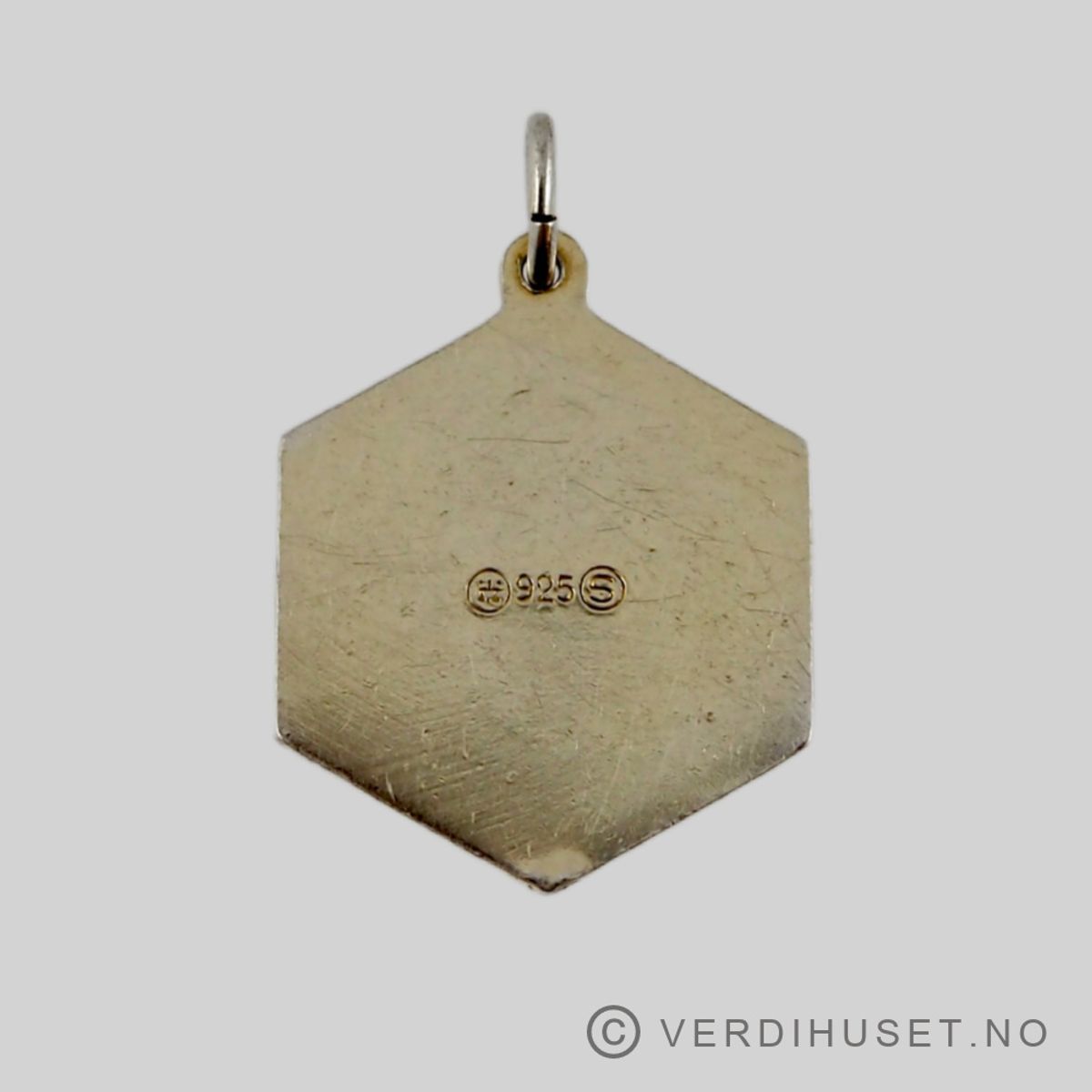 Anheng i forgylt sølv med emalje - Stjernetegn Løven