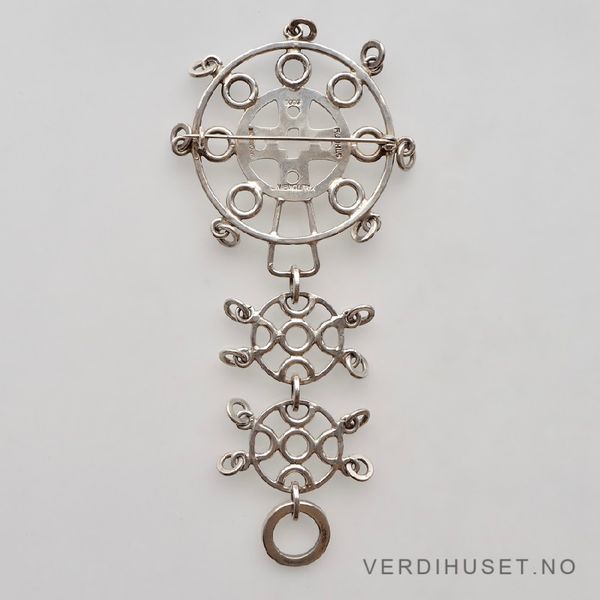 Hovedbilde Stor brosje i sølv - Juhls, Kautokeino