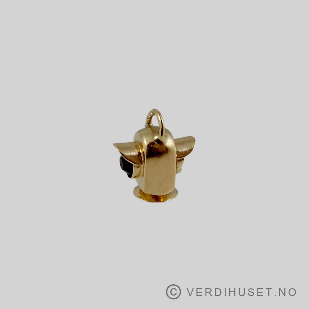 Charm i 14 K gull - Lanterne/Lykt