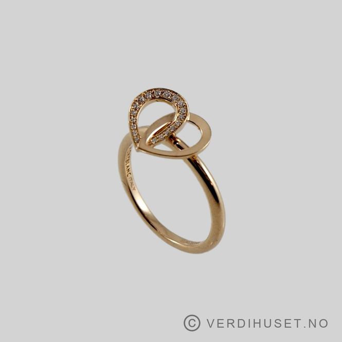 Hovedbilde Ring i 18 K gull med blanke stener - Mont Blanc