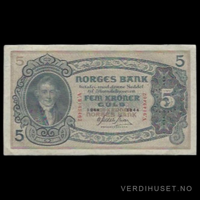 Hovedbilde 5 kr 1944 V Kv 01 (V.9149462)
