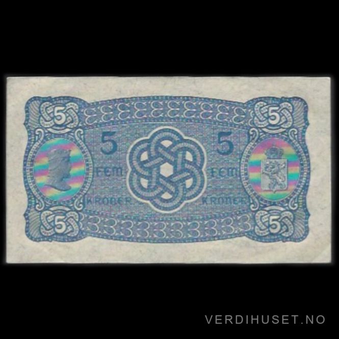 Hovedbilde 5 kr 1944 V Kv 01 (V.9149462)