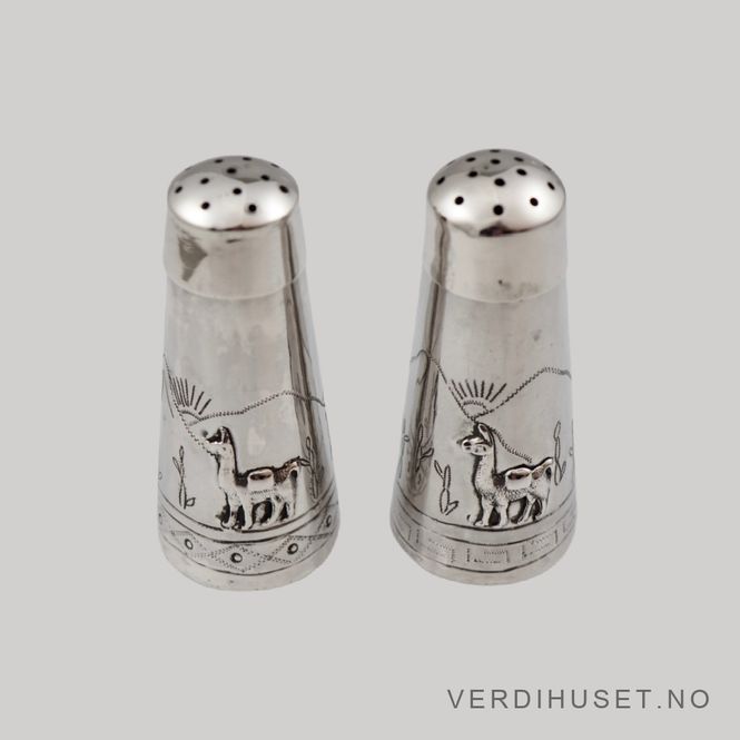Hovedbilde Salt- og Pepperbøsse i sølv