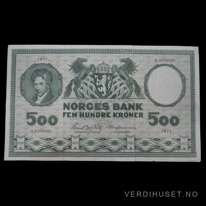 Hovedbilde 500 Kr 1971 A Kv 1 (A.3703028)