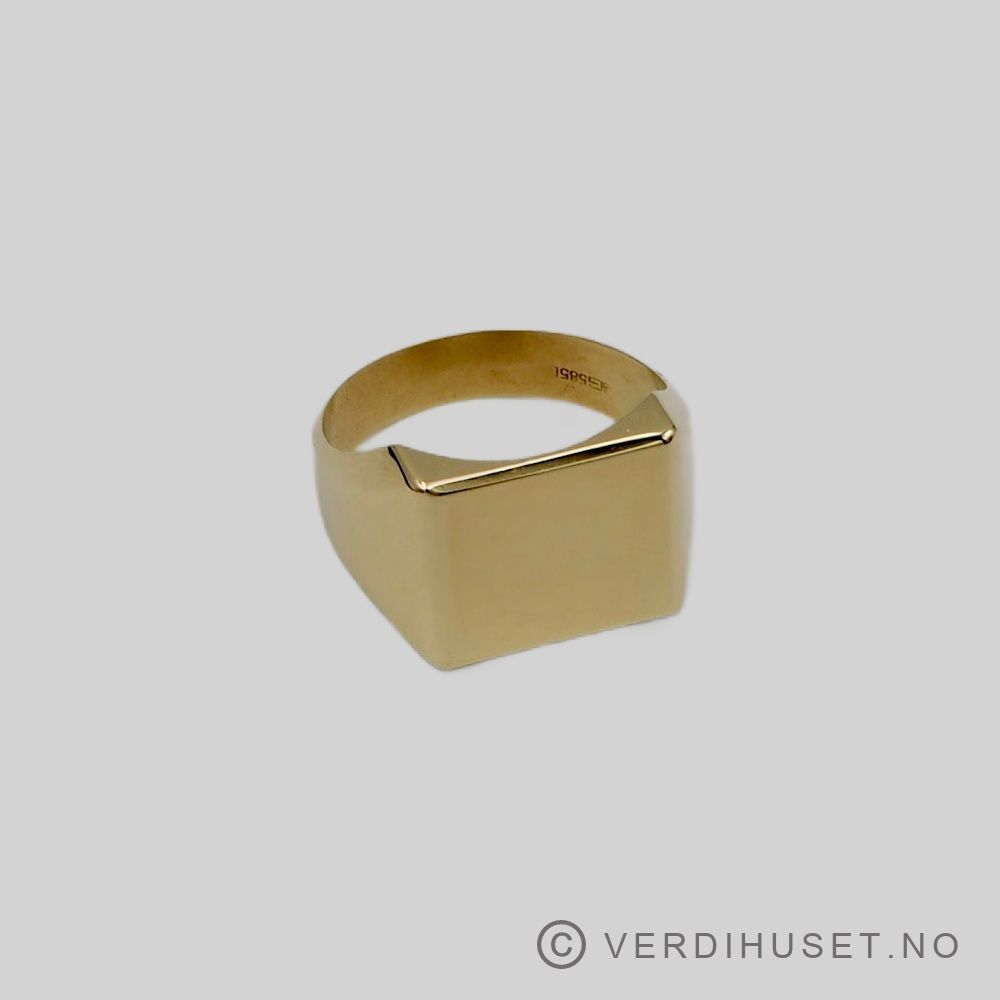 Herre-ring i 14 K gull
