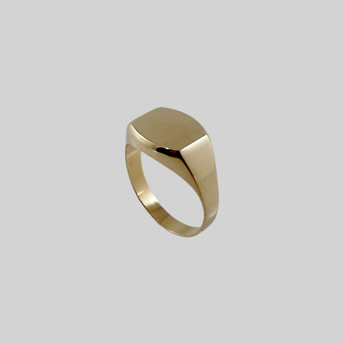 Herre-ring/Signet-ring i 14 K gull