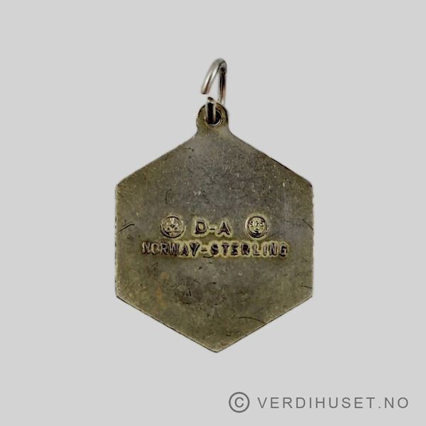 Hovedbilde Anheng i forgylt sølv med emalje, stjernetegn ...