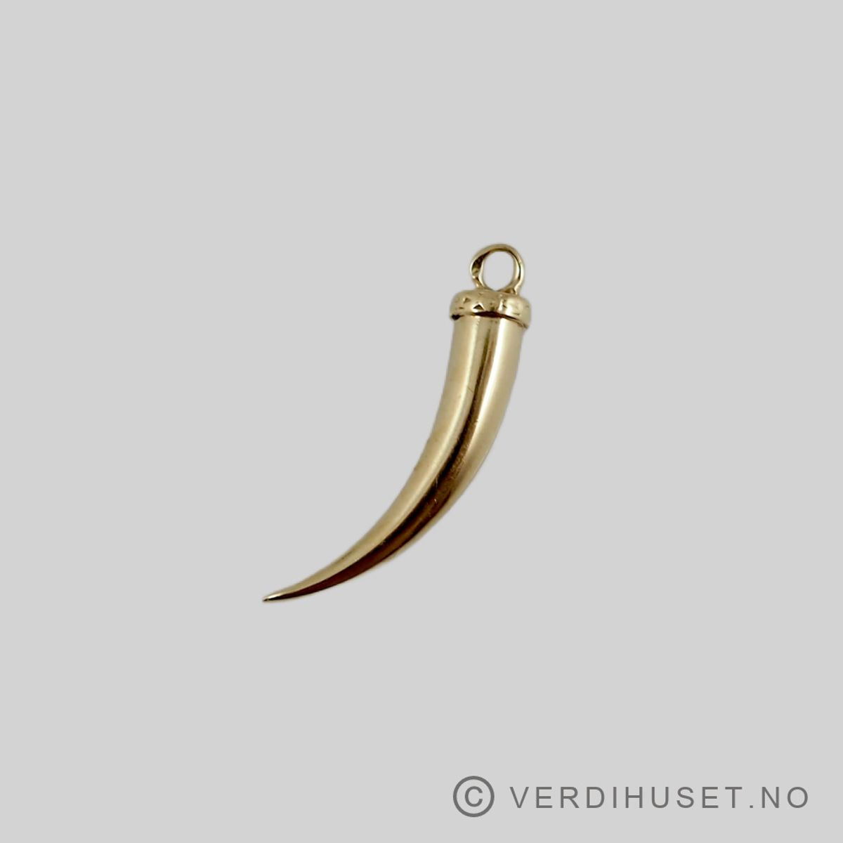 Charm i 14 K gull - Horn