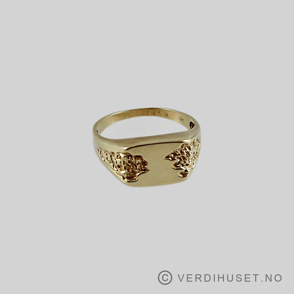 Herre-ring i 14 K gull