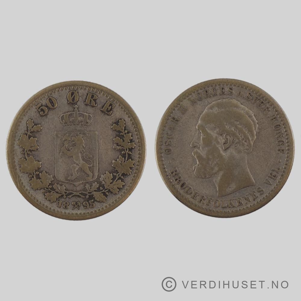 50 Øre 1895 Kv 1