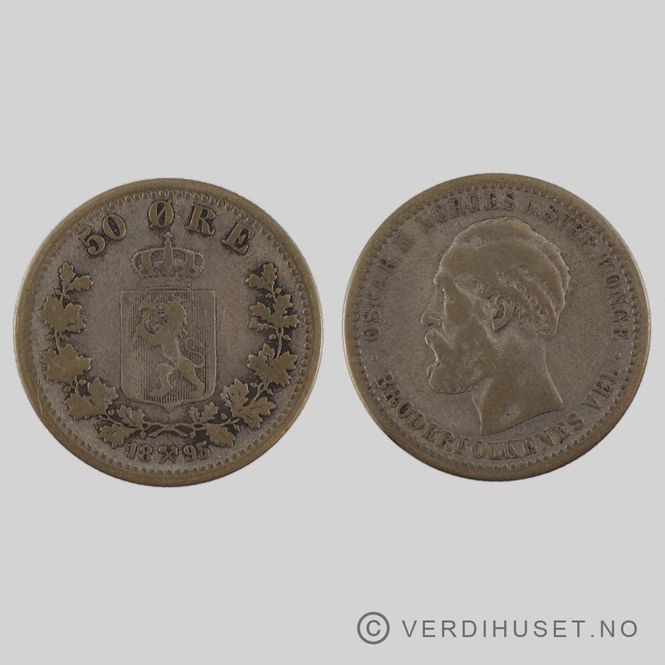 Hovedbilde 50 Øre 1895 Kv 1
