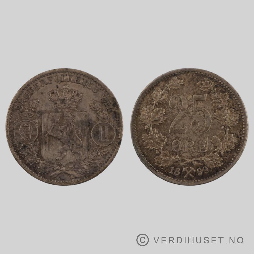 25 Øre 1899 Kv  01