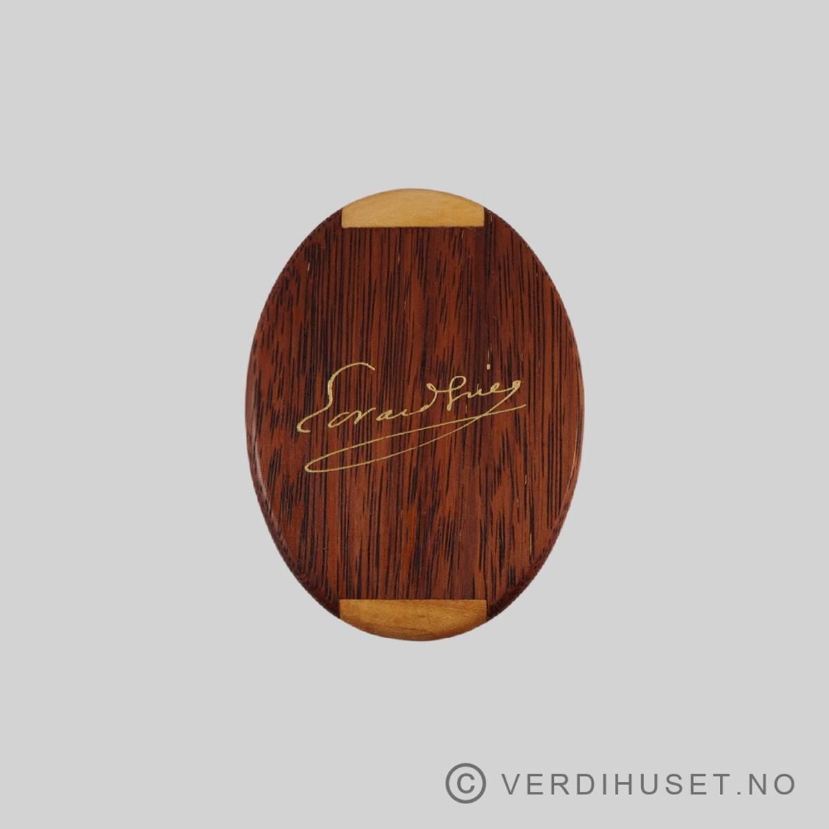 Original eske til Edvard Grieg minnemynt 1993