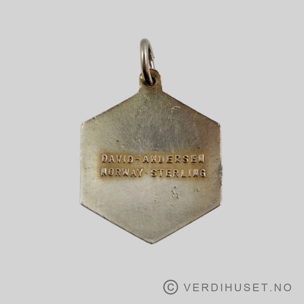 Hovedbilde Anheng i forgylt sølv med emalje - Stjernetegn ...