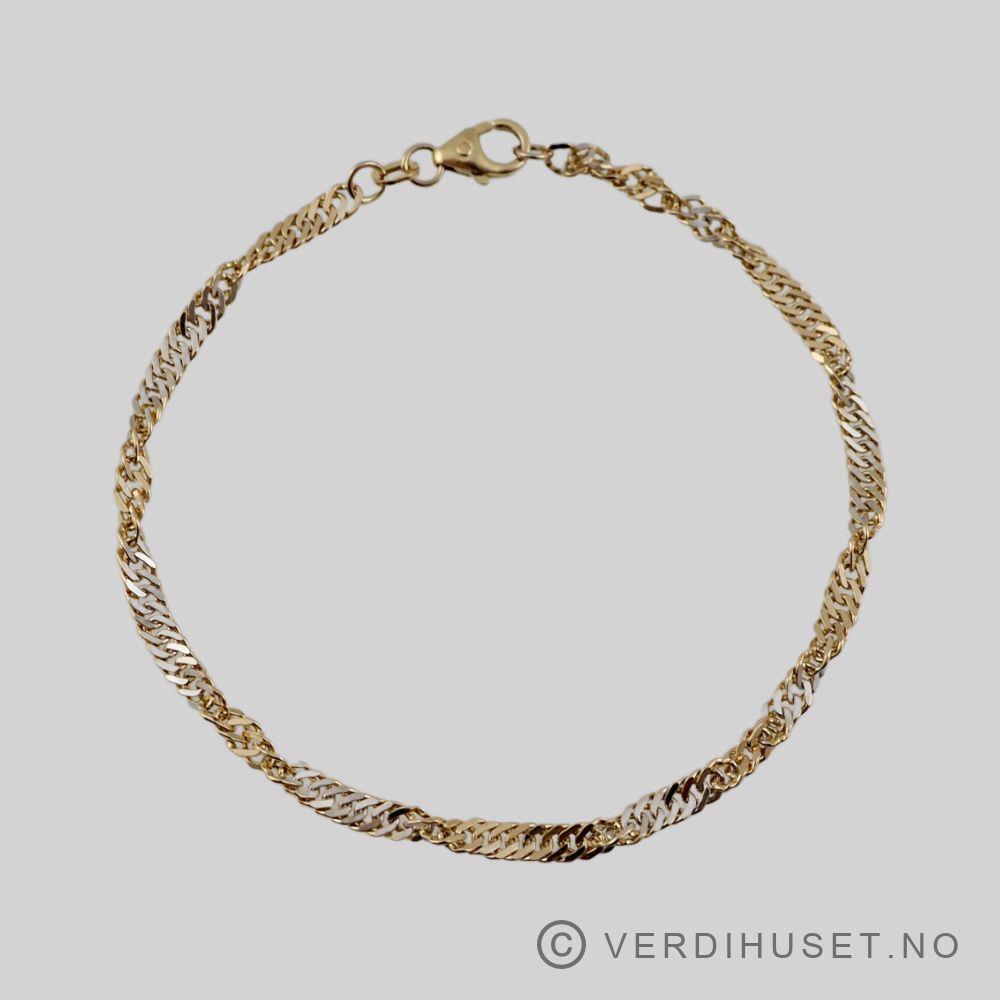 Armbånd i 14 K gull
