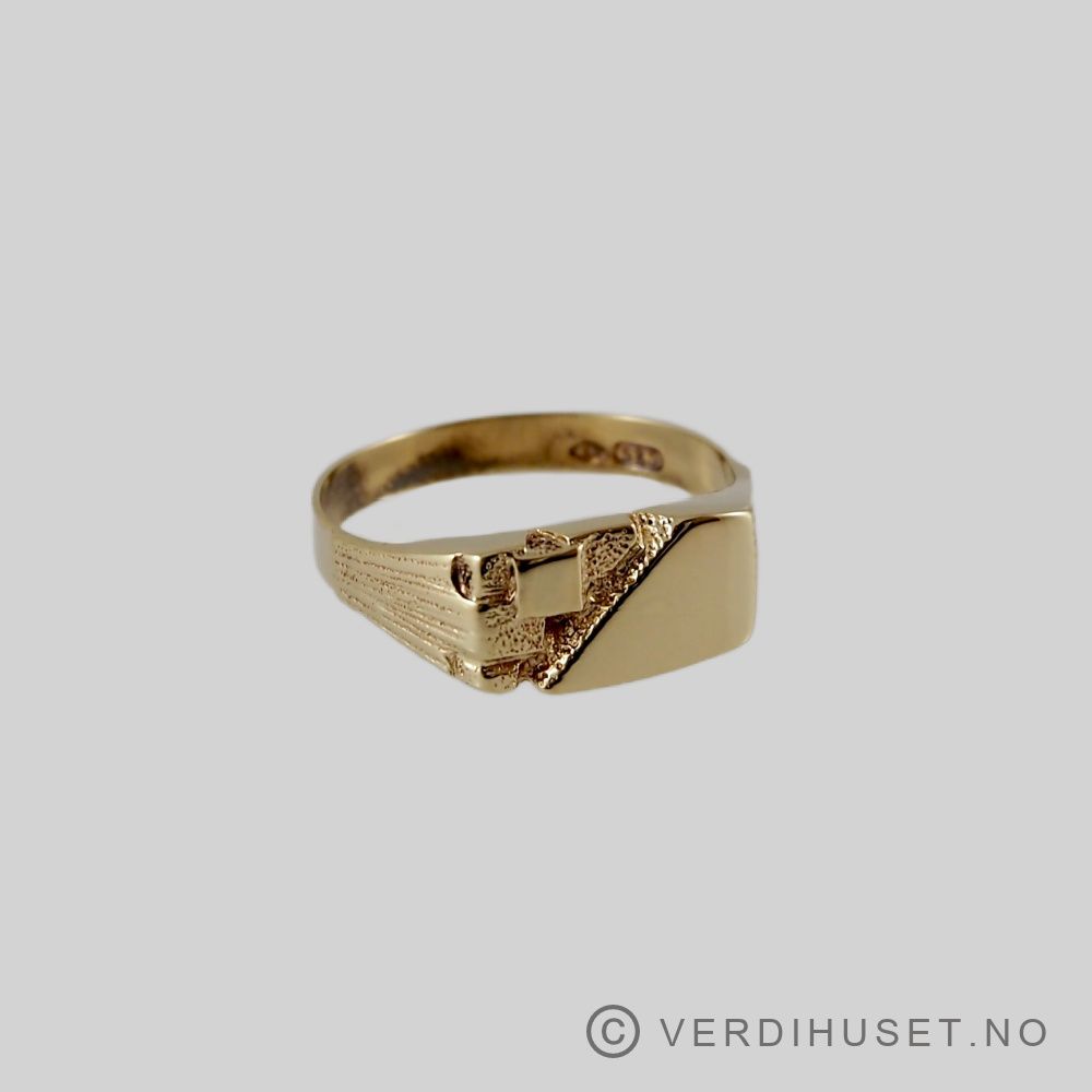 Herre-ring i 14 K gull