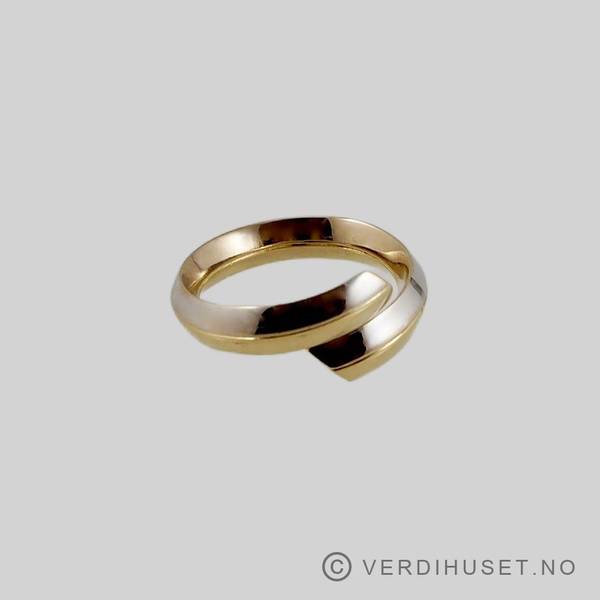 Hovedbilde Ring i 18 K hvitt og gult gull