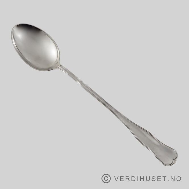 Hovedbilde Anretningsskje, stor - 25,0 cm - Riflet