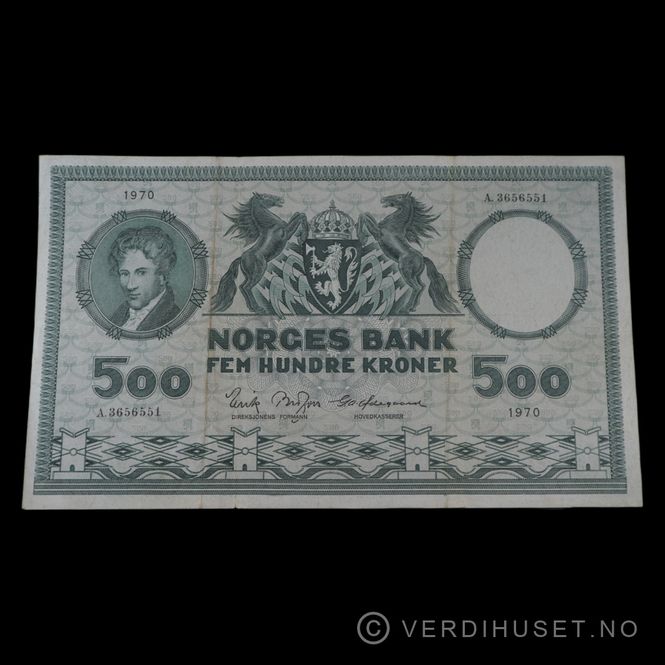 Hovedbilde 500 Kr 1970 A Kv F (A.3656551)