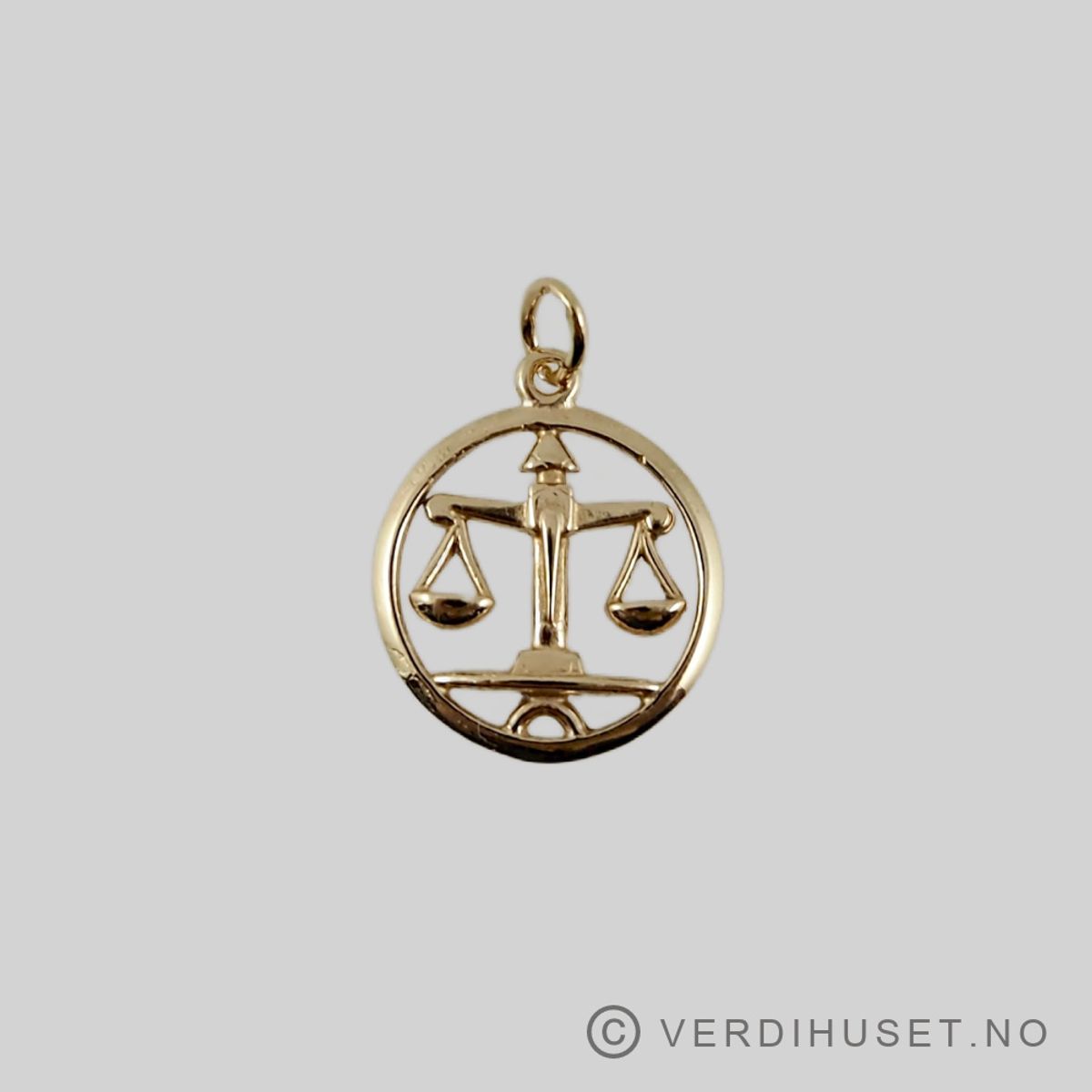 Charm i 14 K gull - Stjernetegn Vekten
