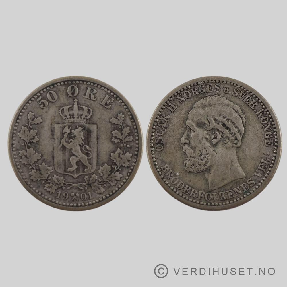 50 Øre 1901 Kv 1