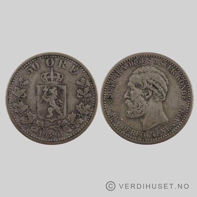 Hovedbilde 50 Øre 1901 Kv 1