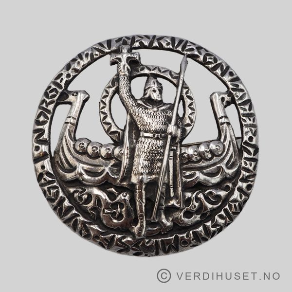 Hovedbilde Nasjonalromantisk brosje i sølv - 