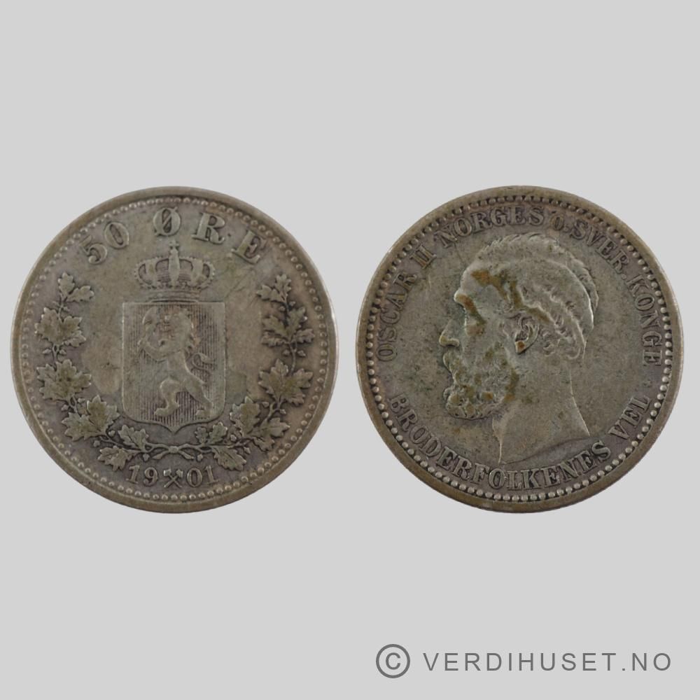 50 Øre 1901 Kv g 1