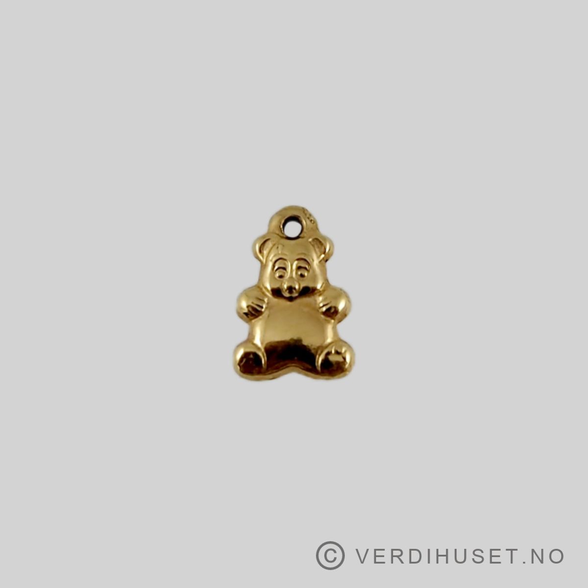 Charm i 14 K gull - Bamse