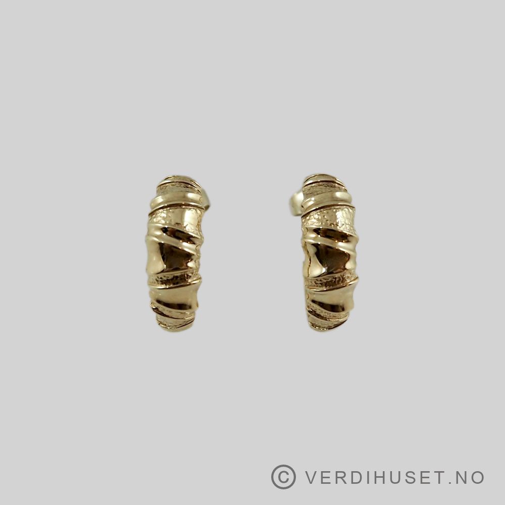 Øreringer i 14 K gull