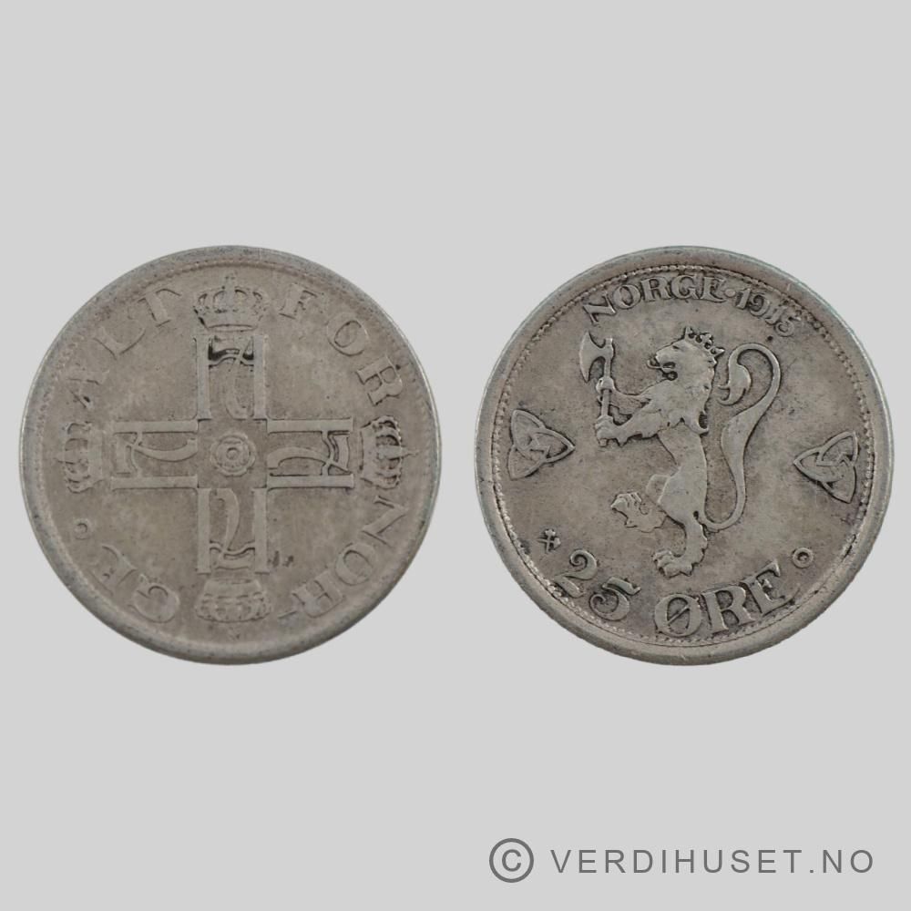 25 Øre 1915 Kv 1