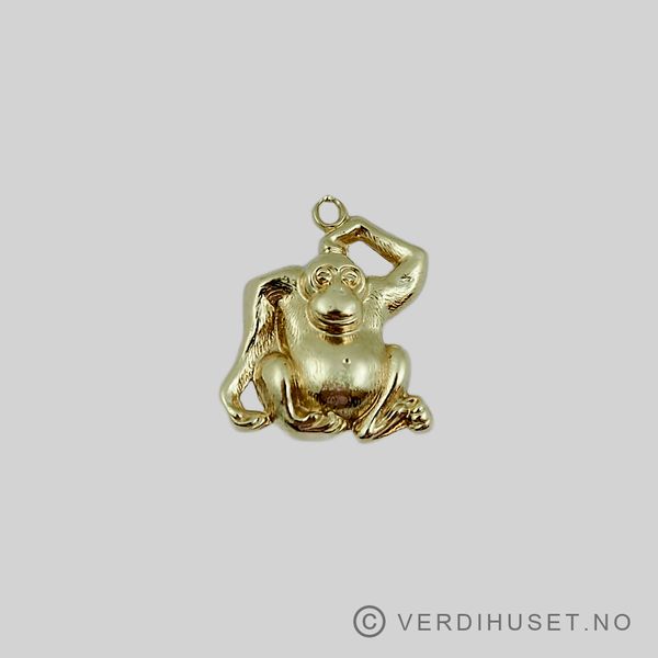 Hovedbilde Charm i 14 K gull - Gorilla
