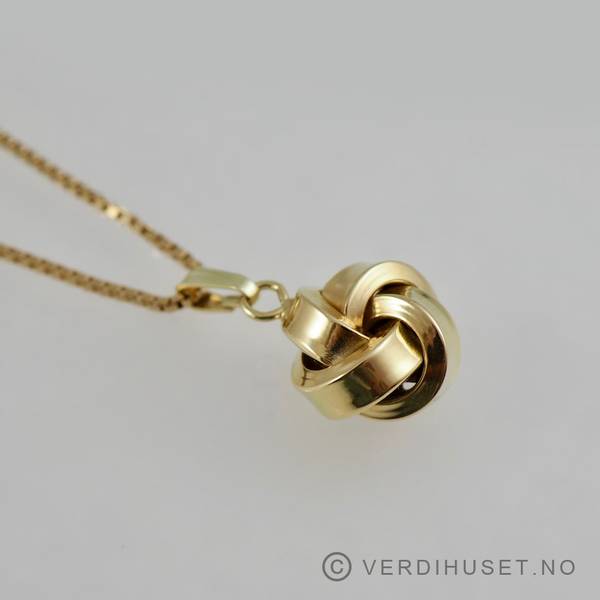 Hovedbilde Anheng/Knute i 14 K gull