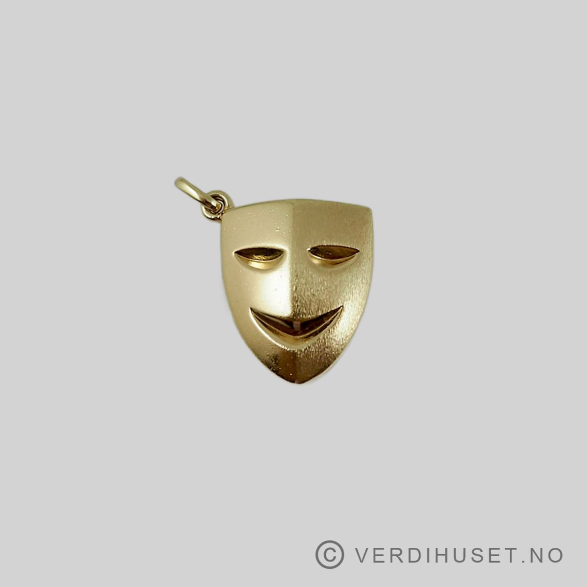 Charm i 14 K gull - Teatermaske